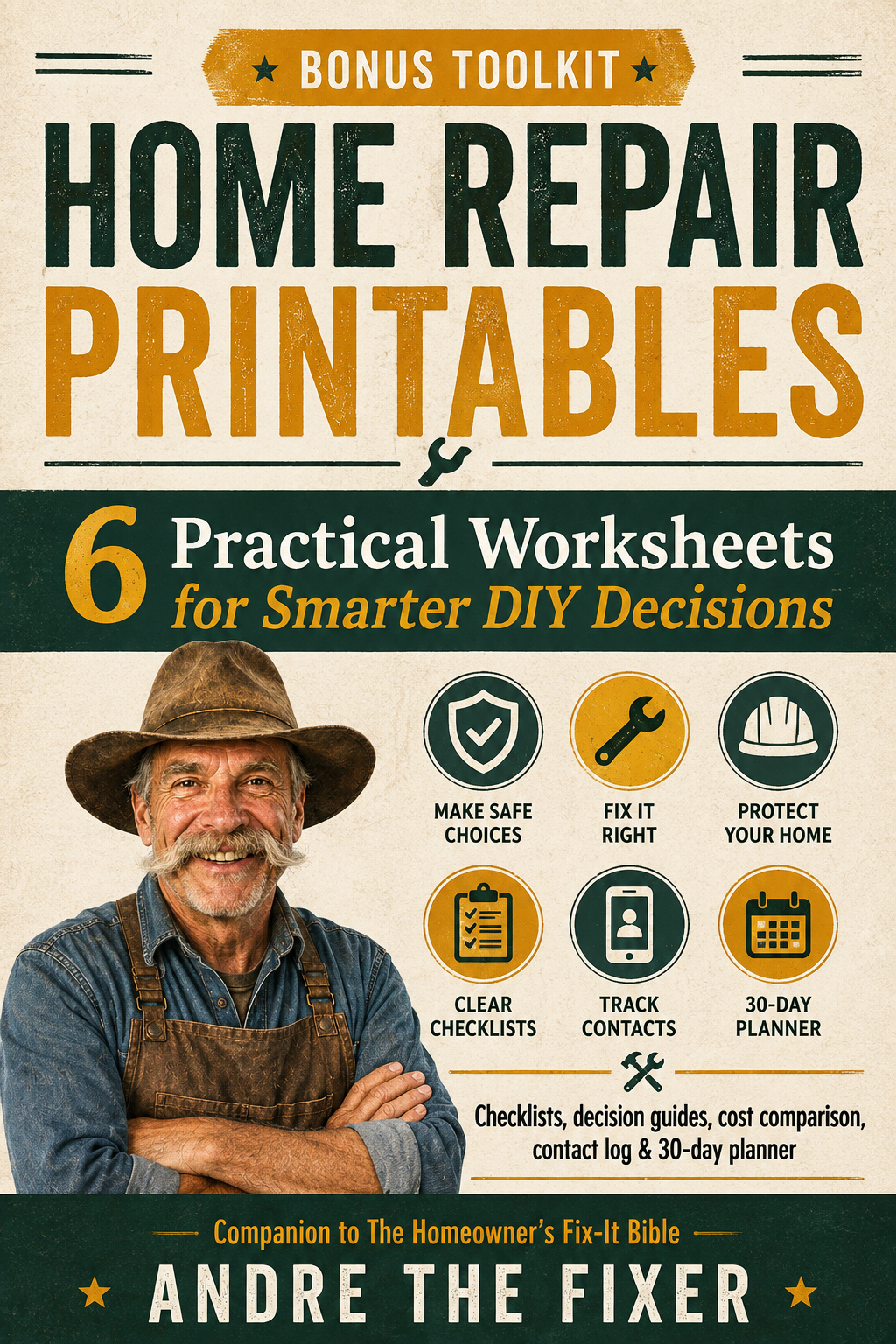 Home Repair Printables cover